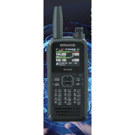 Kenwood TH-D75E Ricetrasmettitore bi-banda ANAL/DSTAR con funzione scanner AM, FM, FM-N, SSB, CW. Kenwood TH-D75E Ricetrasmettitore bi-banda ANAL/DSTAR con funzione scanner AM, FM, FM-N, SSB, CW.