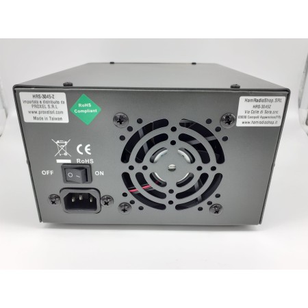 Alimentation de commutation HRS-3045Z 30-45A 0-24V A/V, double compteur