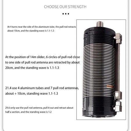 JPC-12 Tragbare Vertikalantenne 7-52 MHz