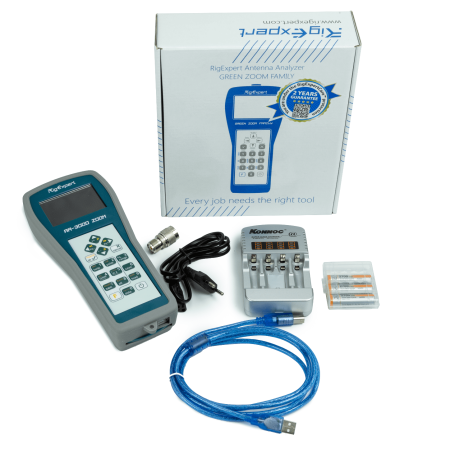Analyseur d'antenne RigExpert AA-3000 ZOOM 0,1-3000 MHz - Garantie italienne Analyseur d'antenne RigExpert AA-3000 ZOOM 0,1-3000 MHz - Garantie italienne