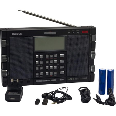 TECSUN H-501X Receiver 0.1-30MHz ALL MODE SSB /FM/AM DSP Stereo player