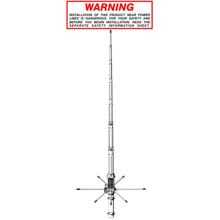 Antenne de base verticale Sirio 827 5/8 CB 27 MHz à gain élevé