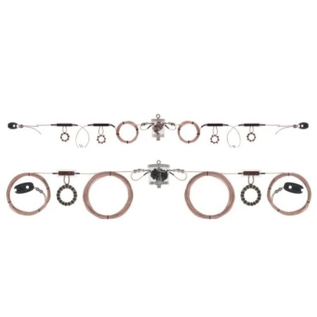 Kelemen DPK4080 400W dipolo bande 40 e 80 M. lunghezza 22 metri Kelemen DPK4080 400W dipolo bande 40 e 80 M. lunghezza 22 metri