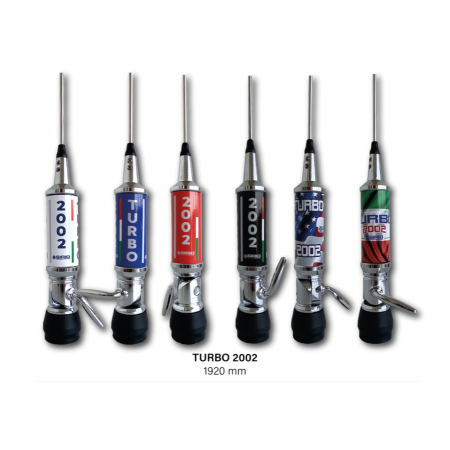 Sirio Turbo 2002 PL WHITE, Antenna C.B. 27 MHz connettore PL Sirio Turbo 2002 PL WHITE, Antenna C.B. 27 MHz connettore PL