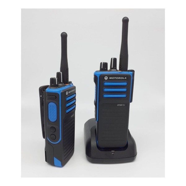 MOTOROLA DP4401EX - PAIR OF ATEX CERTIFIED ANALOGUE AND DIGITAL UHF TRANSCEIVERS - USED, IN PERFECT CONDITION