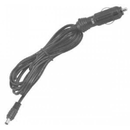 Cigarette lighter socket with cable and DC plug