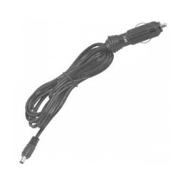 Cigarette lighter socket with cable and DC plug