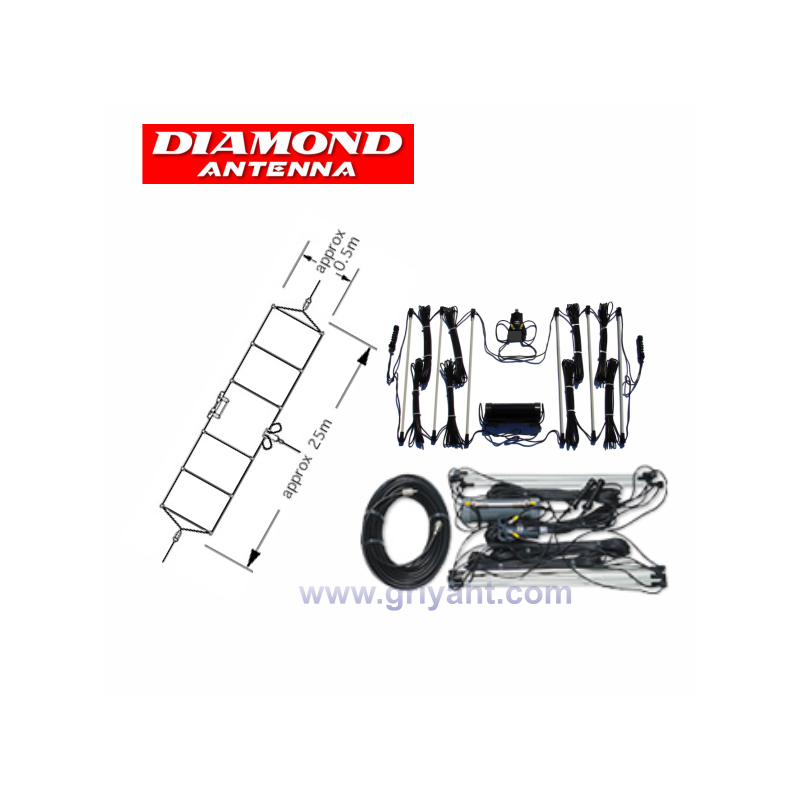 Diamond WD-330 - dipolo da 2 a 28,6 MHz con 30 m. cavo