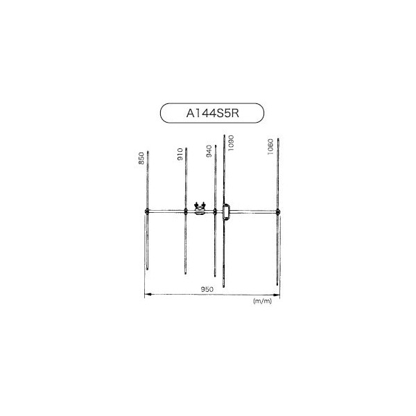 Diamond A-144S5R2 - Antenna direttiva 5 elementi 144MHz