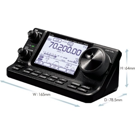 Vorderseite des ICOM IC-7100 – Touchscreen-Schnittstelle Vorderseite des ICOM IC-7100 – Touchscreen-Schnittstelle
