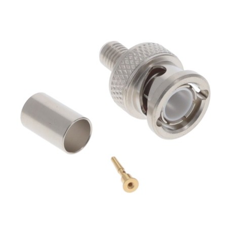 CPE BNC59  Connettore Bnc a crimpare 75 Ohm per RG59 e similari 0-1GHz