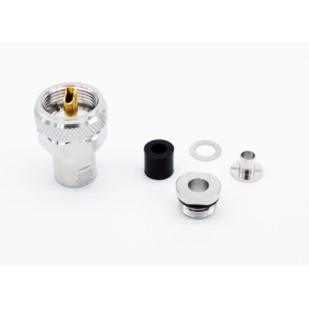 HRS PL-5PRO - Connettore professionale PL maschio per cavi 5 mm HRS PL-5PRO - Connettore professionale PL maschio per cavi 5 mm