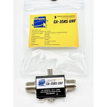 ECO ANTENNA CA-35RS UHF for lightning protection, SO239-SO239 conn.