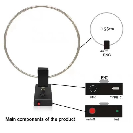 GA-800 Antenna Loop attiva RX, 10kHz - 159MHz GA-800 Antenna Loop attiva RX, 10kHz - 159MHz