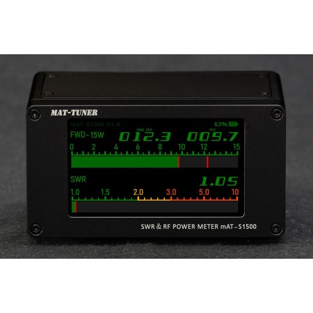 mAT-S1500 mAT-Tuner SWR-Meter Digitales Wattmeter 1,8-54 MHz 1500 W 4,3 Zoll LCD