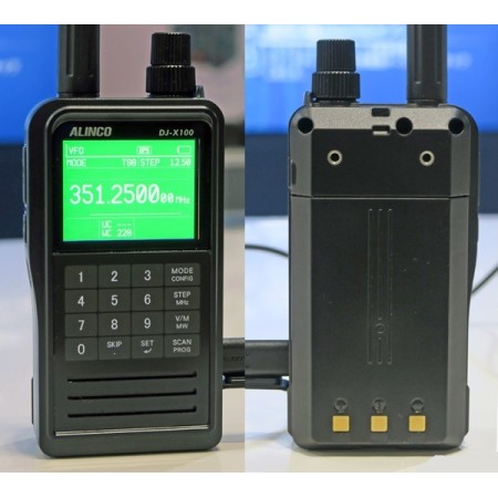 Alinco DJ-X100 Radio portable 30-470 MHz FM/NFM/AM/NAM/DCR/NXDN/DMR/D-STAR/C4FM