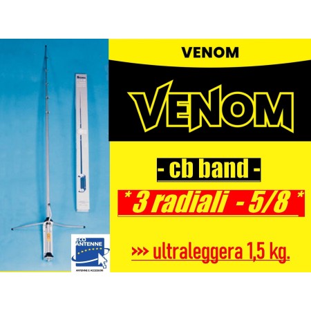 ECO ANTENNE VENOM 5/8 - antenna da stazione base alto rendimento ECO ANTENNE VENOM 5/8 - antenna da stazione base alto rendimento