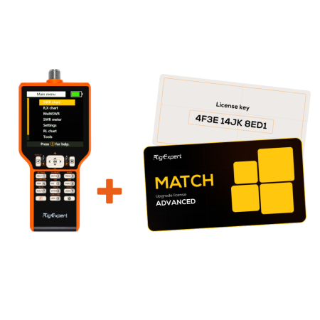 RigExpert MATCH, Analizzatore d'antenna 0-70 MHz Upgradabile fino a 500MHz RigExpert MATCH, Analizzatore d'antenna 0-70 MHz Upgradabile fino a 500MHz