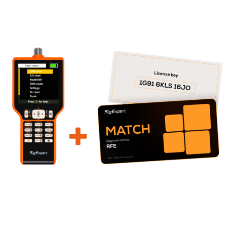 RigExpert MATCH, Analizzatore d'antenna 0-70 MHz Upgradabile fino a 500MHz RigExpert MATCH, Analizzatore d'antenna 0-70 MHz Upgradabile fino a 500MHz