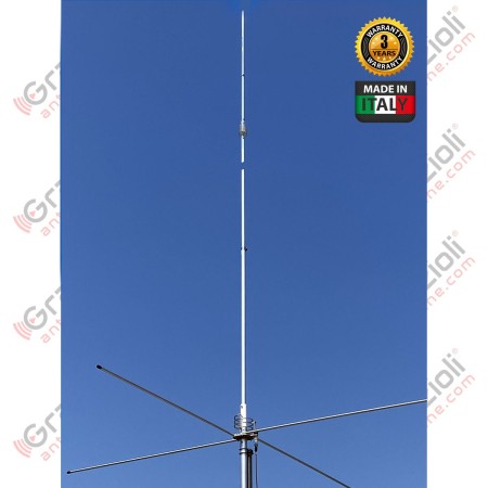 Grazioli FE62V Vertical Antenna VHF 50 to 54 MHz, 2×5/8 wave, 2 kW, 8.12 m Grazioli FE62V Vertical Antenna VHF 50 to 54 MHz, 2×5/8 wave, 2 kW, 8.12 m
