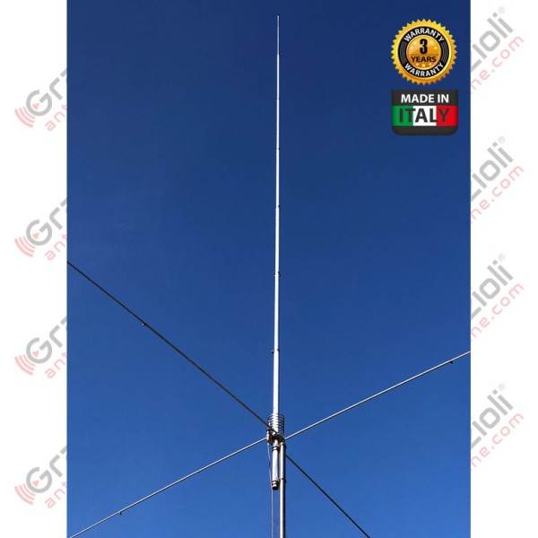 Grazioli FE10V CB Vertical Antenna 5/8, 26-30 MHz, 7.63 m.