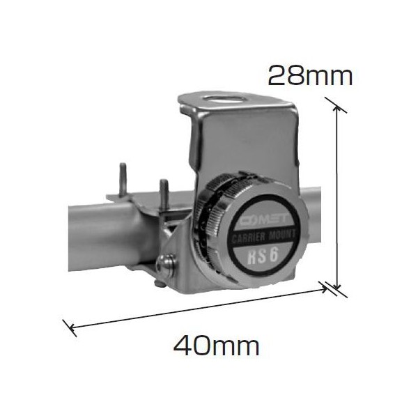 COMET RS-6 SUPPORTO PER CENTROTETTO DA PORTAPACCHI E SPECCHIETTI CAMION CARAVAN