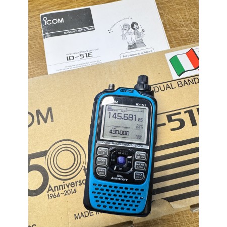 Émetteur-récepteur FM 144-430 MHz d'occasion Icom ID-51, 50e anniversaire - Dstar