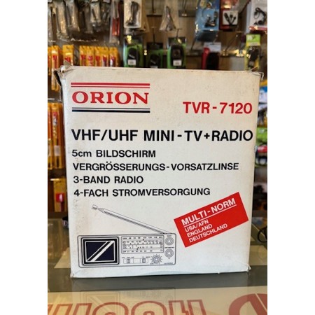 Orion TVR-7120 Unità radio TV portatile MW FM VHF UHF - NOS