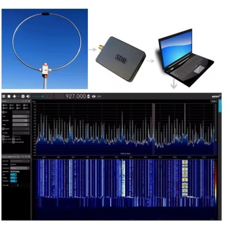 DESHIBO WV-601 Antenna LOOP passivo a banda larga 0-99MHz LW/SW/MW/FM/VHF/UHF/AIR DESHIBO WV-601 Antenna LOOP passivo a banda larga 0-99MHz LW/SW/MW/FM/VHF/UHF/AIR