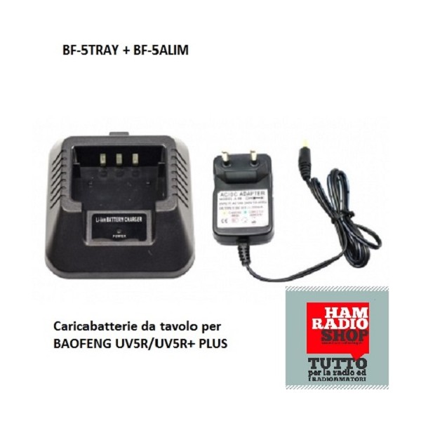 BF-5TRAY + BF-5ALIM - Chargeur de bureau pour BAOFENG UV5R/UV5R+ PLUS