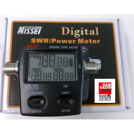 Nissei RS-70 Rosmetro Wattmetro digitale 1.6-125 MHz