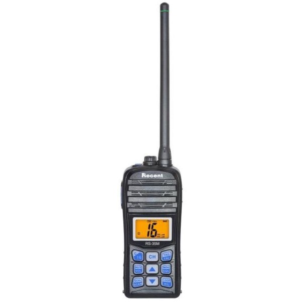 RECENT RS-35M - 6 watts marine VHF transceiver IP67 approved lithium battery