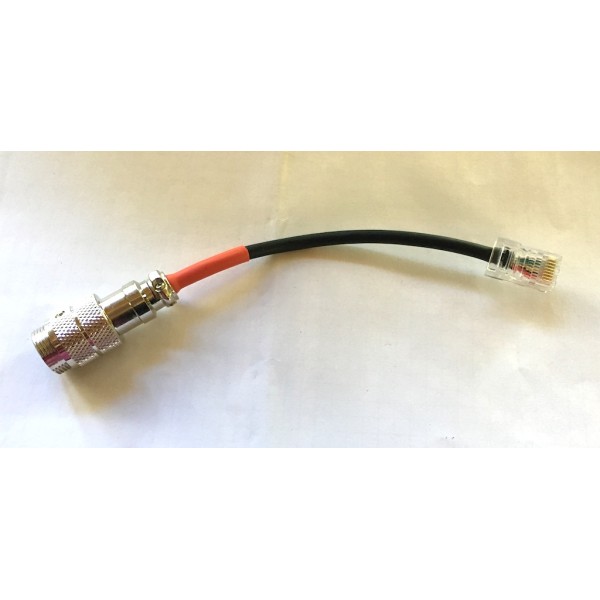 HRS AD1-I8M Cavetto adattatore microfono da connettore 8 poli a plug RJ45 apparati iCOM.