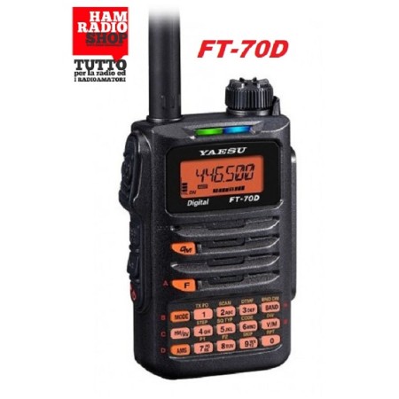 Émetteur-récepteur portable Yaesu FT-70DE C4FM FDMA WIRES-X / FM 144/430 MHz 5W Émetteur-récepteur portable Yaesu FT-70DE C4FM FDMA WIRES-X / FM 144/430 MHz 5W