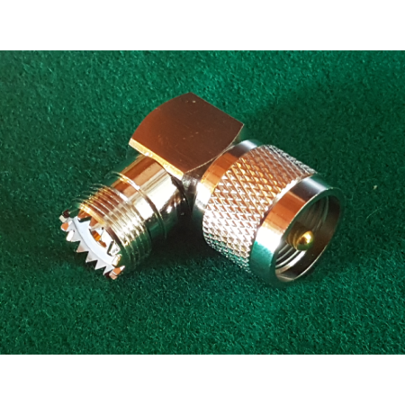 UHF MALE to UHF female ADAPTER, 90° type