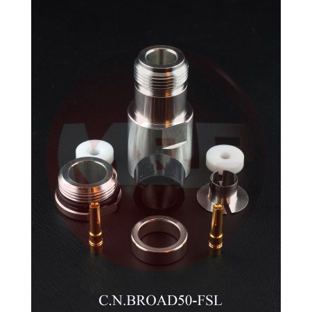 MESSI E PAOLONI N female connector for HYPERFLEX 10 BROADPRO 50 RG213 etc. MESSI E PAOLONI N female connector for HYPERFLEX 10 BROADPRO 50 RG213 etc.