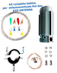 ECO ANTENNE - Bobina per auto-costruzione antenna 10-80 Metri Kit completo