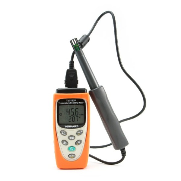 TENMARS TM-183P Temperatur- und Feuchtigkeitsmessgerät mit zwei Displays
