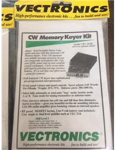 VECTRONICS VEC-221K kit Keyer CW 4 memorie 128 caratteri ognuna