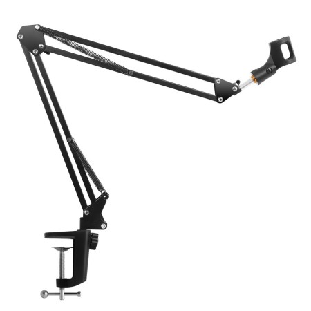 Pied de microphone articulé avec presse-étoupe fantôme XLR
