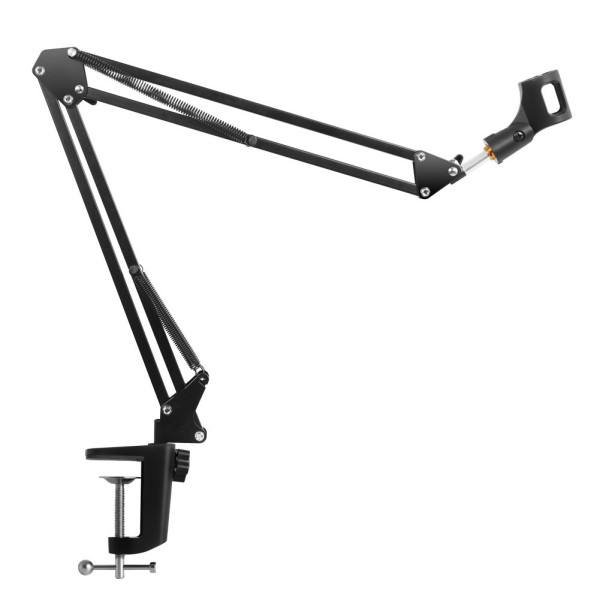 Pied de microphone articulé avec presse-étoupe fantôme XLR