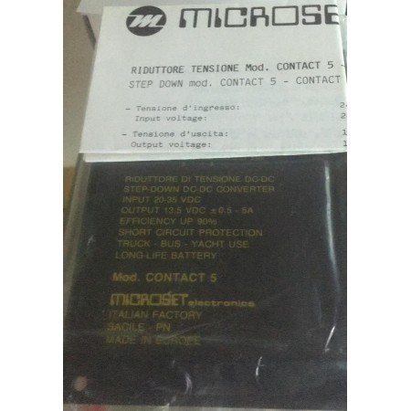 MICROSET CONTACT 5 voltage reducer from 26/35V to 13.8 V 5 A