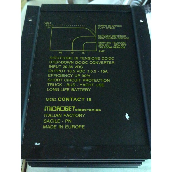 MICROSET CONTACT 15 voltage reducer from 26/35V to 13.8 V 15 A