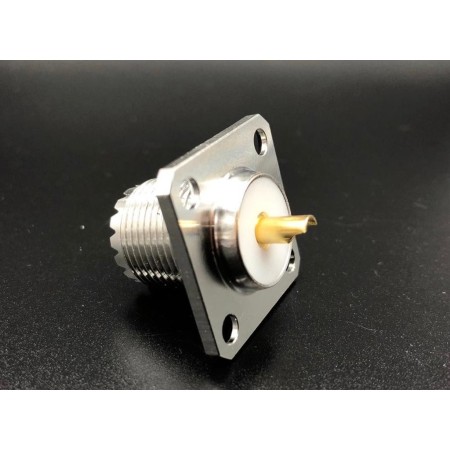 Connecteur UHF femelle HRS SO239 pour panneau isolant en Téflon