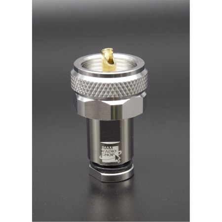 HRS PL6PRO - Connettore professionale PL maschio per cavi 6,3 mm RG-8Mini RF-240 HRS PL6PRO - Connettore professionale PL maschio per cavi 6,3 mm RG-8Mini RF-240