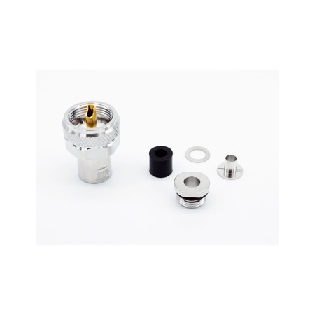HRS PL6PRO - Connettore professionale PL maschio per cavi 6,3 mm RG-8Mini RF-240 HRS PL6PRO - Connettore professionale PL maschio per cavi 6,3 mm RG-8Mini RF-240