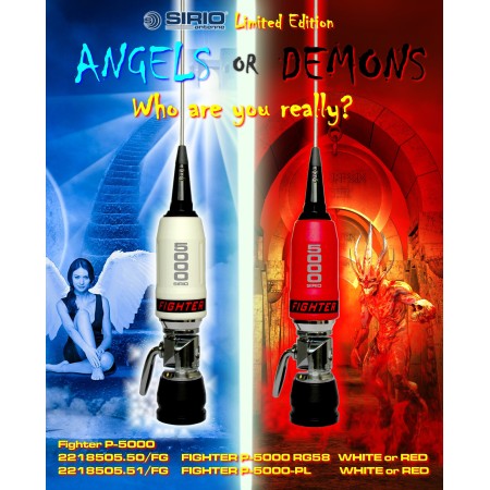 Sirio Fighter P-5000 RG58 RED - Antenna veicolare CB alte prestazioni SPECIAL EDITION Sirio Fighter P-5000 RG58 RED - Antenna veicolare CB alte prestazioni SPECIAL EDITION