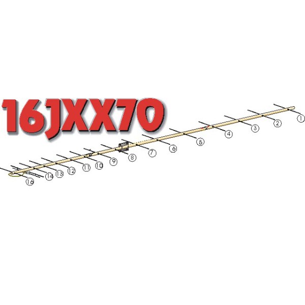 16JXX70 430MHz directive antenna