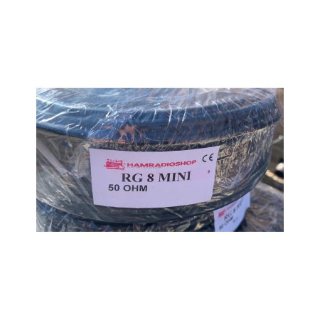 RG-8 Mini - Bobina da 25 metri cavo coassiale a bassa perdita RG-8 Mini - Bobina da 25 metri cavo coassiale a bassa perdita