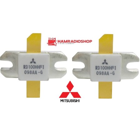 Mitsubishi RD100HHF1 Match pair (una coppia) Silicon MOSFET Power Transistor 30MHz,100W Mitsubishi RD100HHF1 Match pair (una coppia) Silicon MOSFET Power Transistor 30MHz,100W